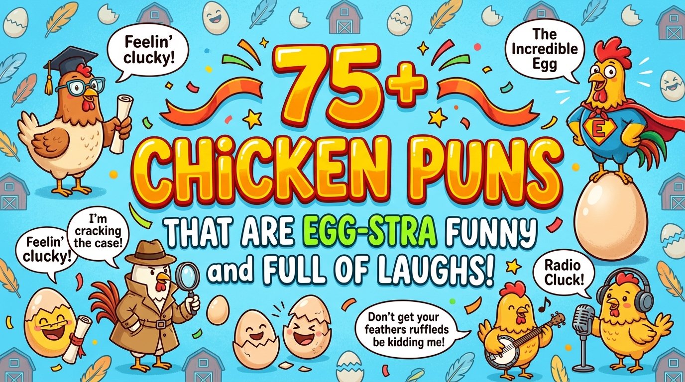 75+ Chicken Puns That Are Egg-stra Funny and Full of Laughs