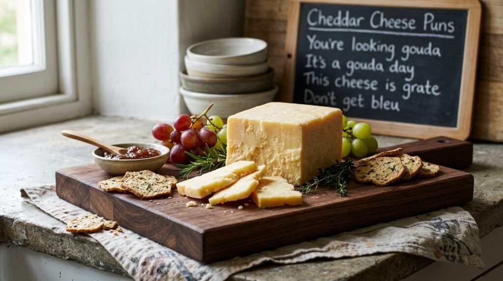 Cheddar Cheese Puns