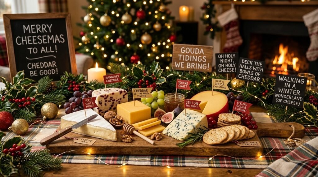 Christmas Cheese Puns