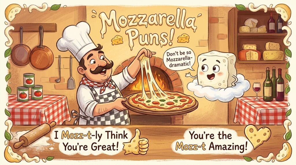 Mozzarella Cheese Puns