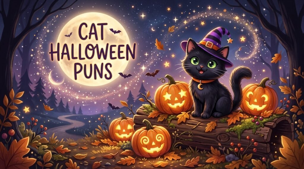 Cat Halloween Puns