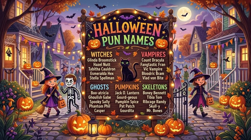 Halloween Pun Names