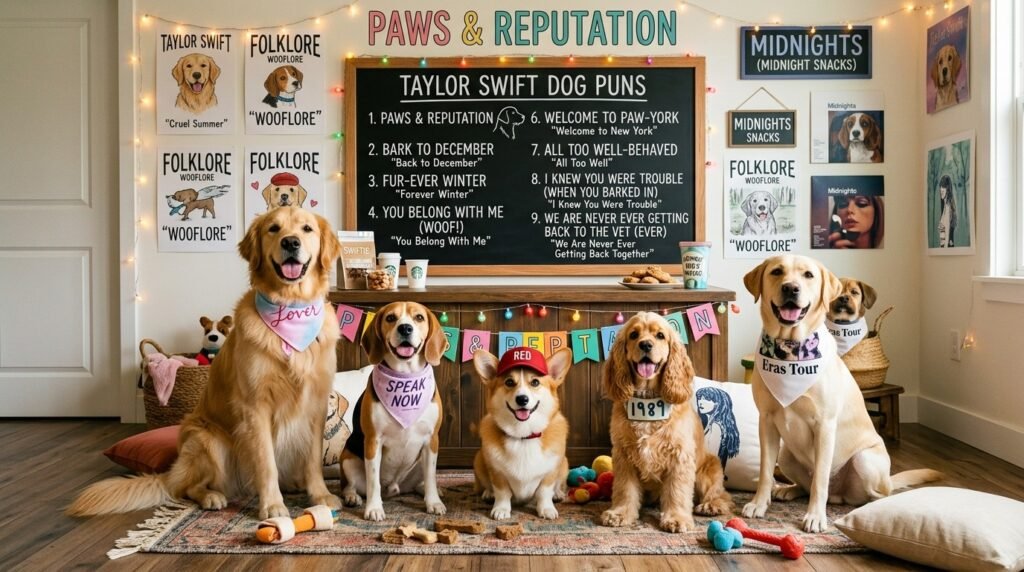Taylor Swift Dog Puns