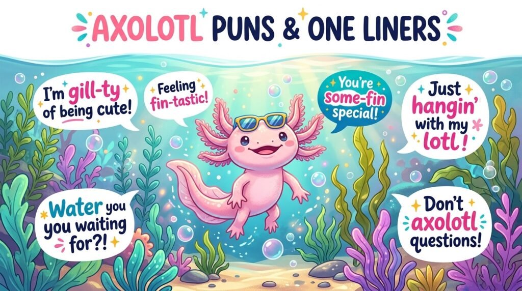 Axolotl Puns One Liners