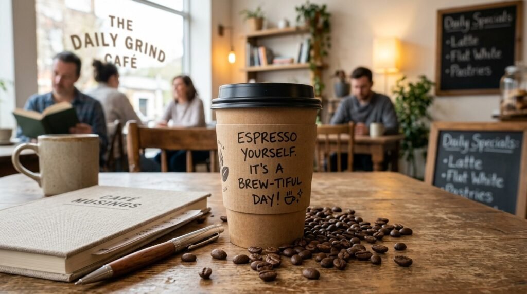 Coffee Puns to Write on Cups