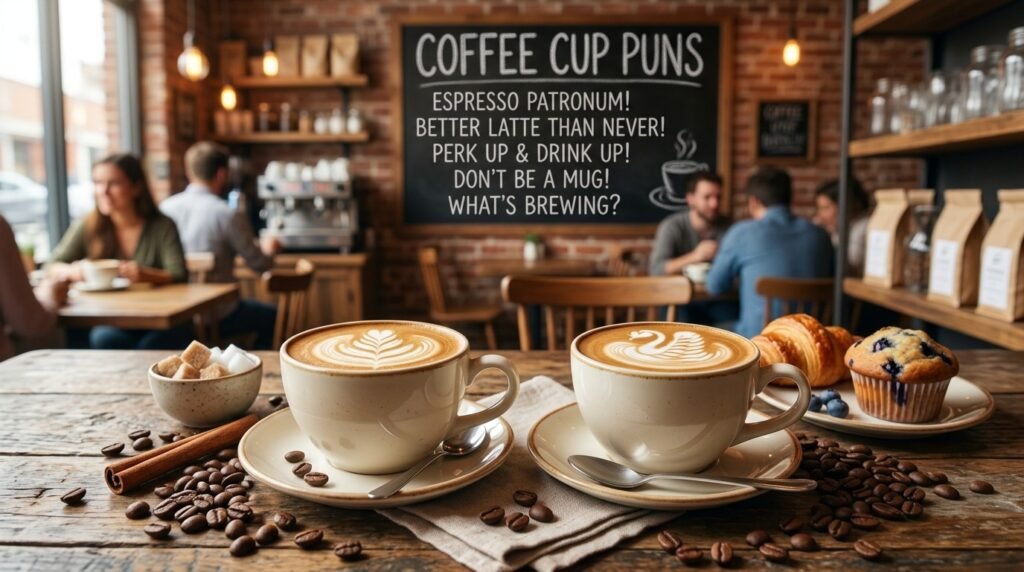 Coffee Cup Puns