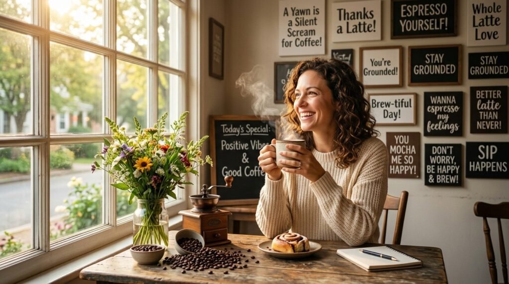 Positive Coffee Puns