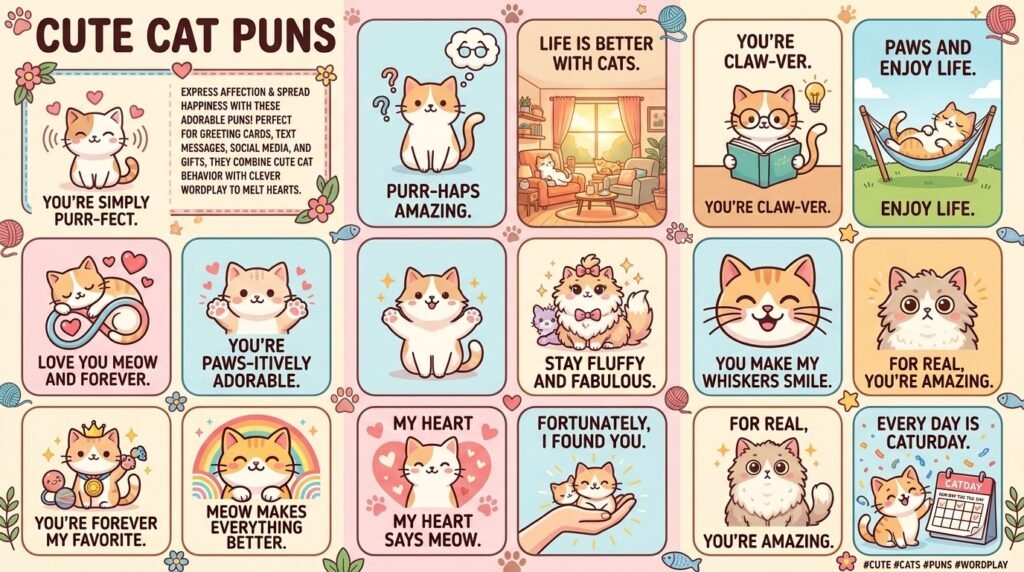 Cute Cat Puns
