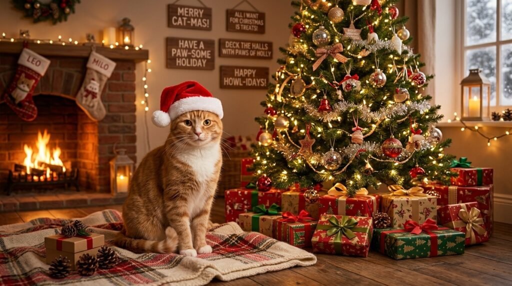 Christmas Cat Puns