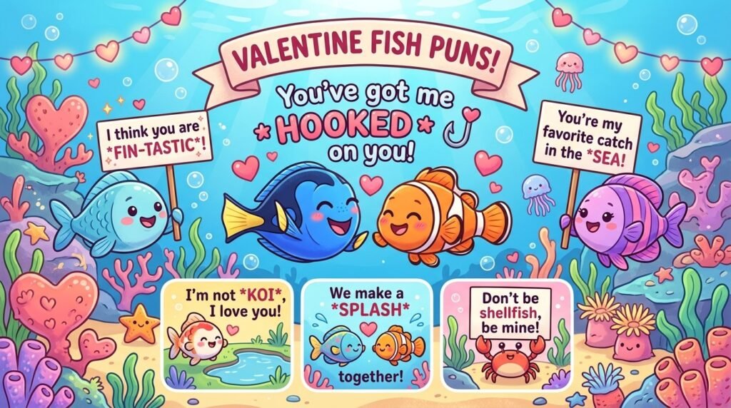 Fish Puns for Valentine's Day