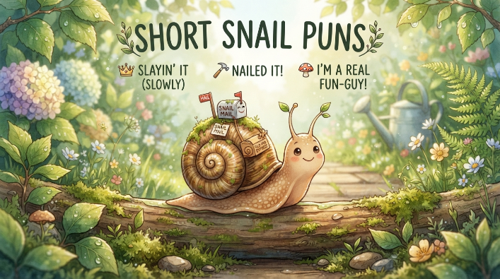 Short Snail Puns