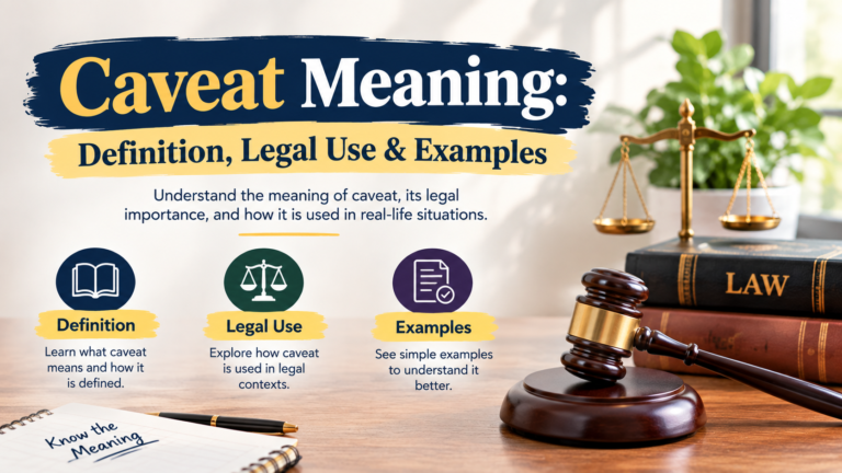 Caveat Meaning