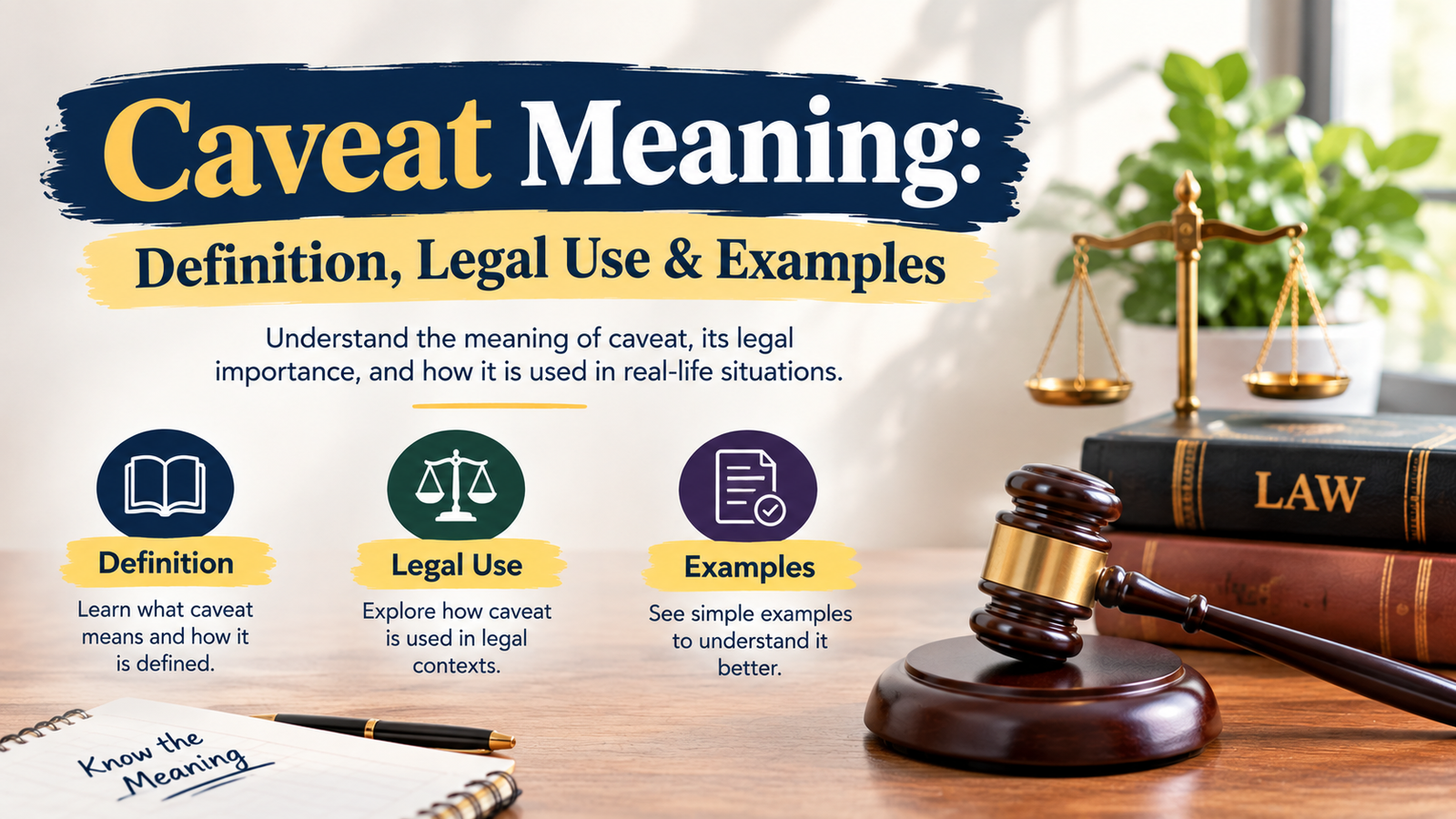 Caveat Meaning