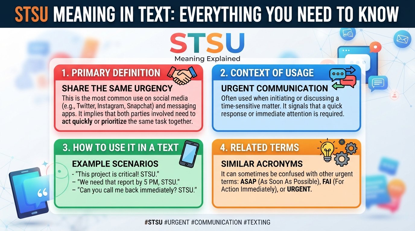STSU Meaning in Text