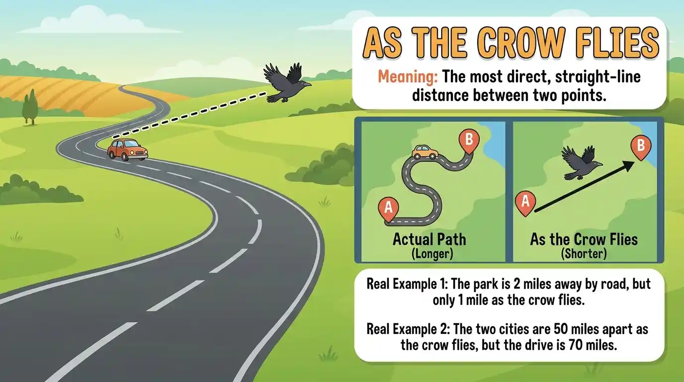 As the Crow Flies Meaning