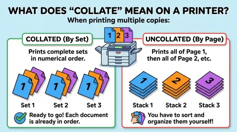 Collate Meaning in Printer