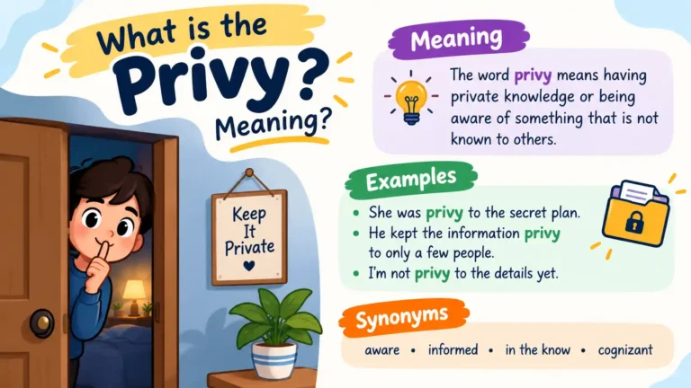 Privy meaning